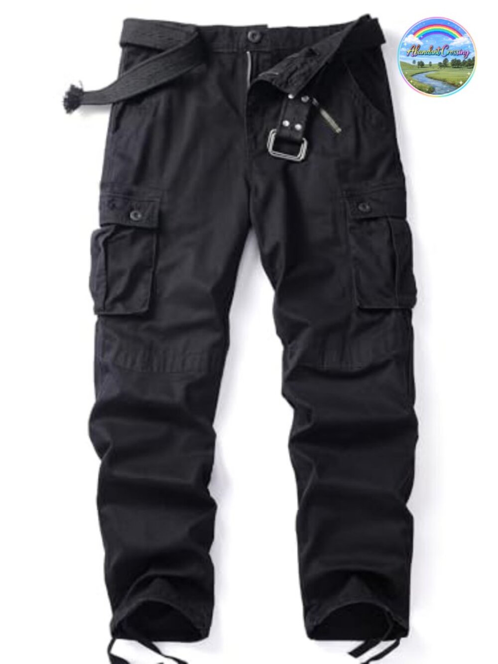 Men's Cotton Ripstop Tactical Cargo Pants 8 Pockets Straight Leg